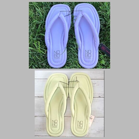 Womens Puffy Memory Foam Flip Flops Sandals 2-Pack Size 9 - Picture 1 of 8